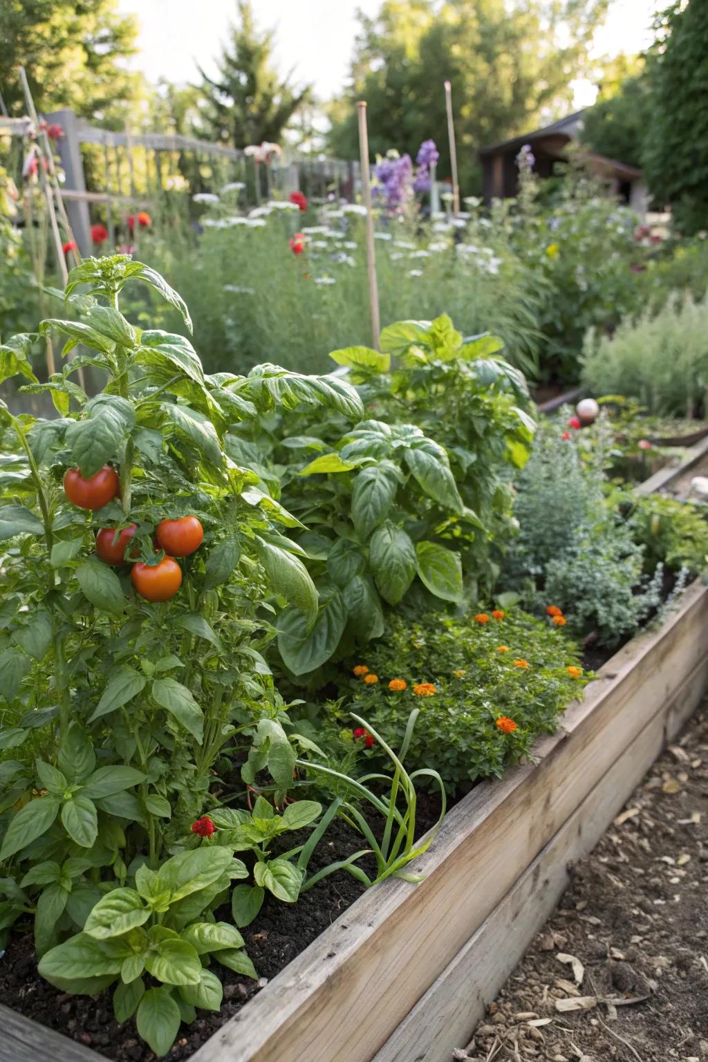 Companion planting boosting development and equilibrium inside your tea garden.
