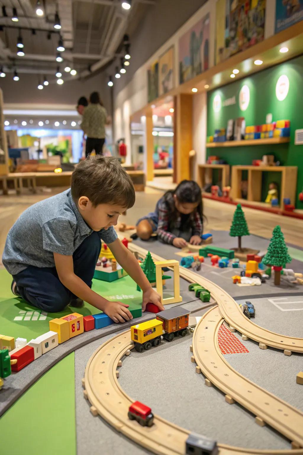 An interactive railroad station ignites ingenuity.