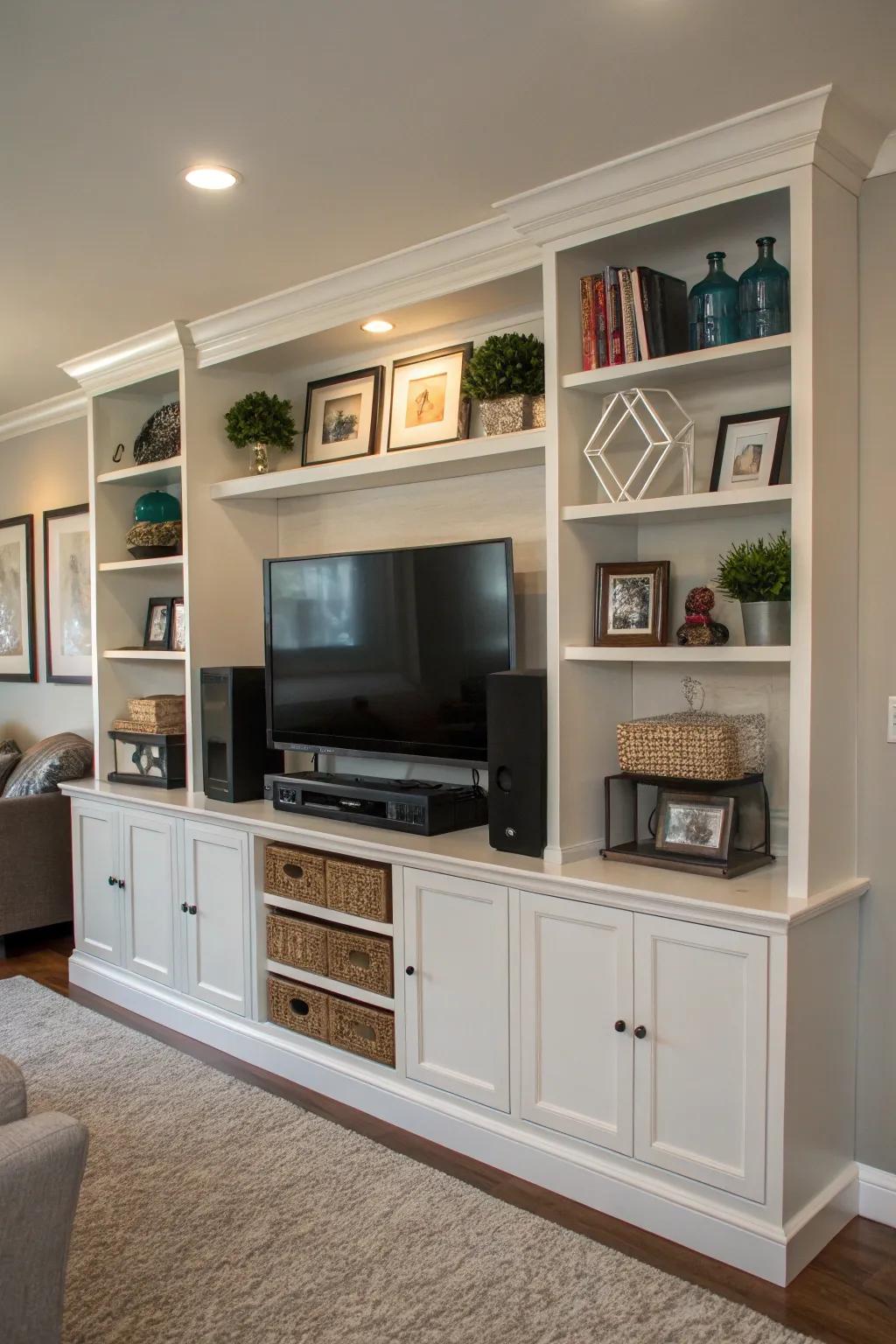 Built-ins provide a polished and cohesive look with plenty of storage.