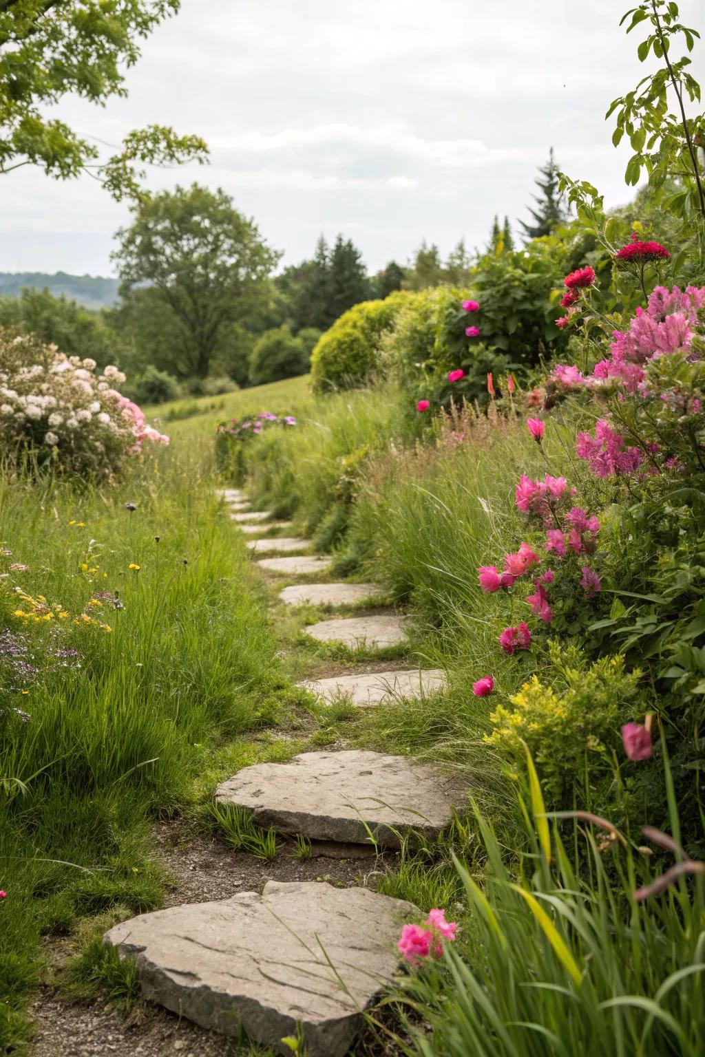 Walkway pieces provide a relaxed and versatile approach to garden design.