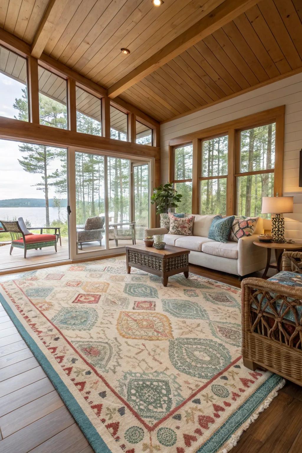 Washable rugs merge practicality with style.