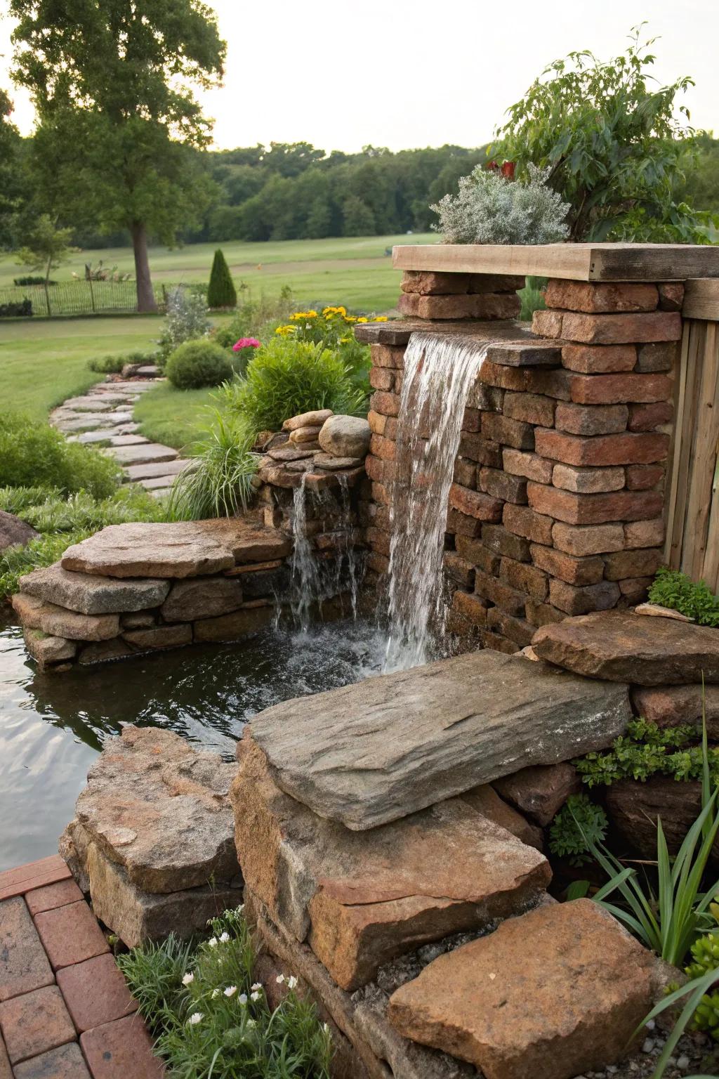Repossessed materials provide countryside charm and sustainability.