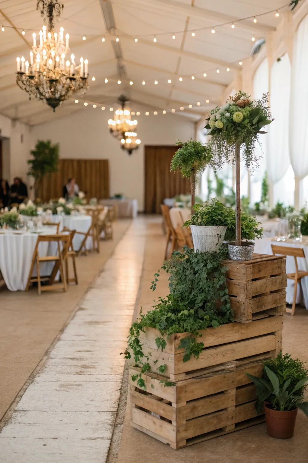 Sustainable chic decor blends style with sustainability.