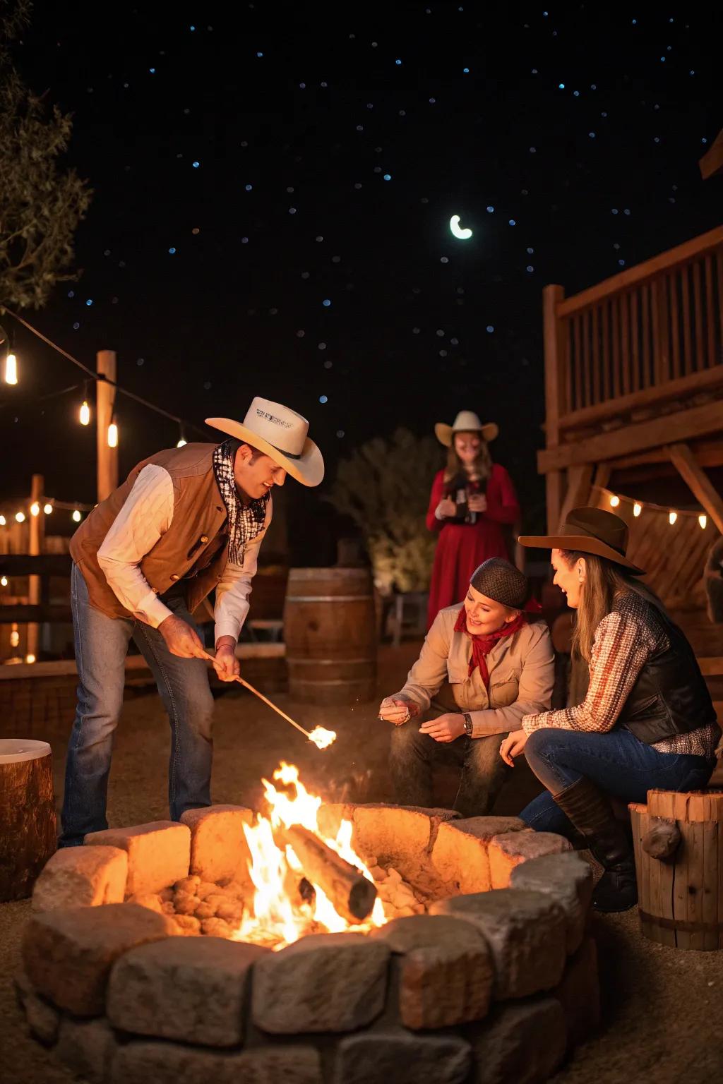 A bonfire with sweets is the perfect festivity finale.