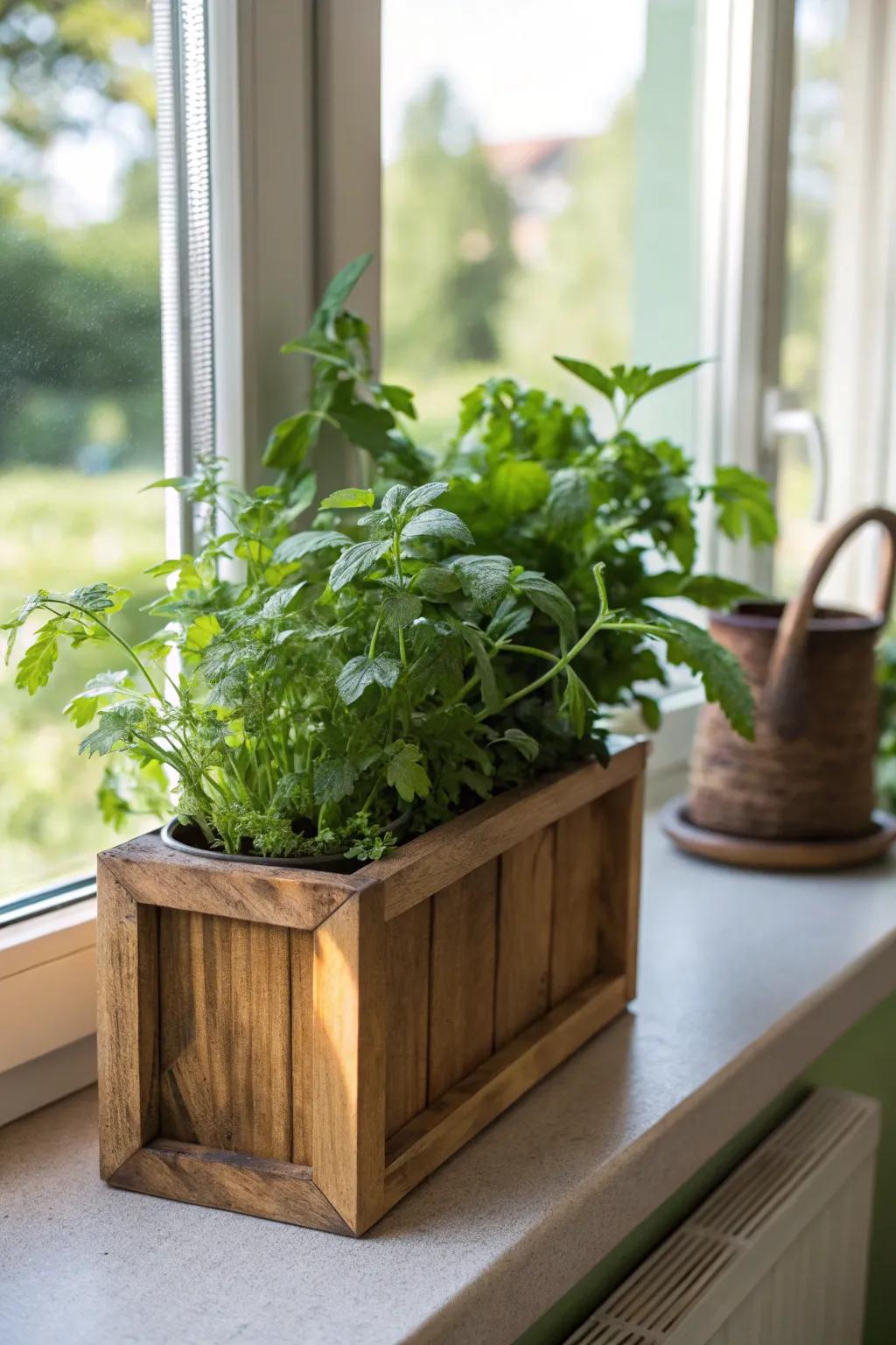 Timber plant holders exquisitely display your favorite flora.