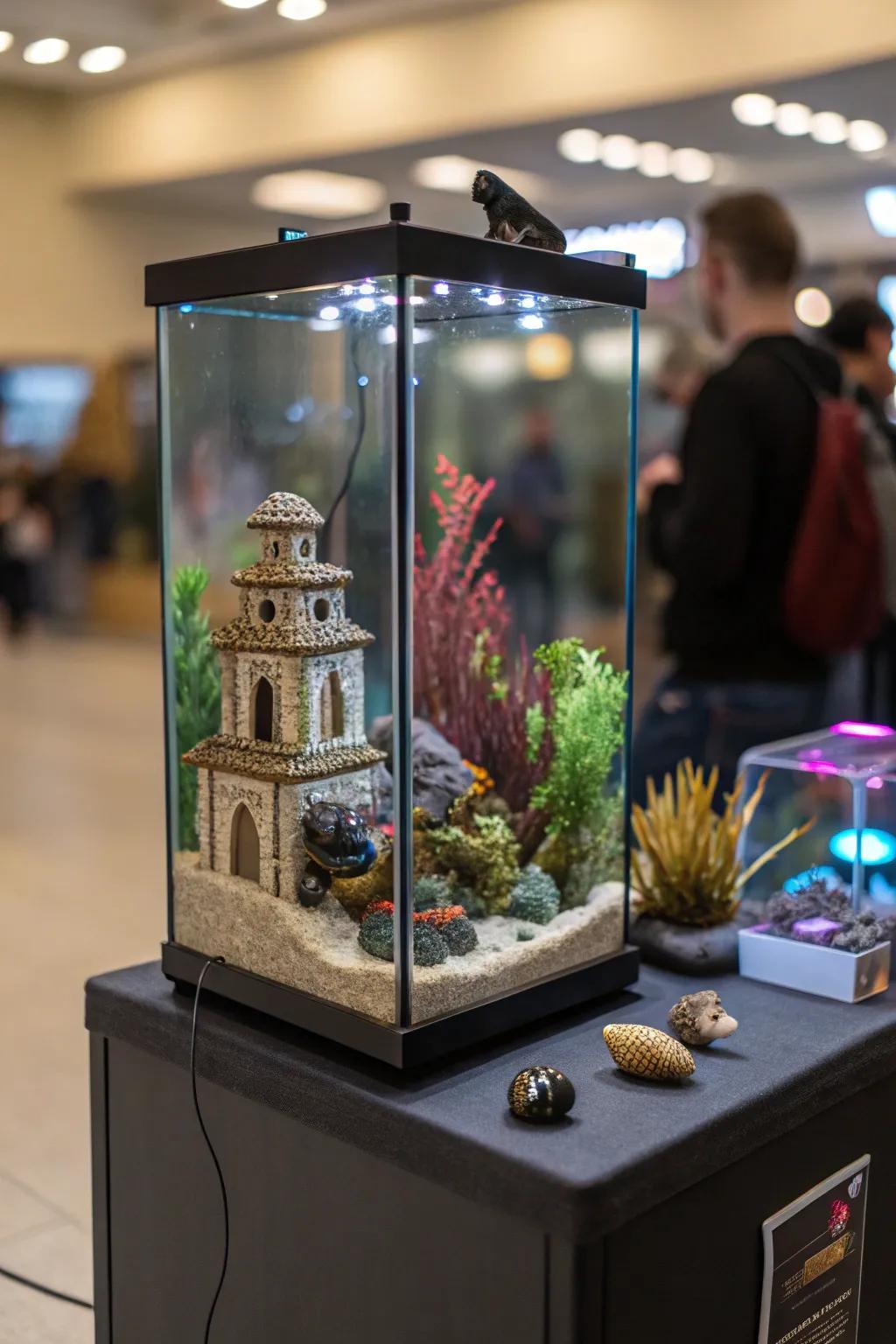 Transform your aquarium into a watery art gallery.
