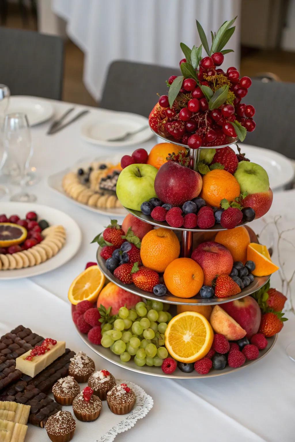 Edible arrangements that delight both visually and gastronomically.