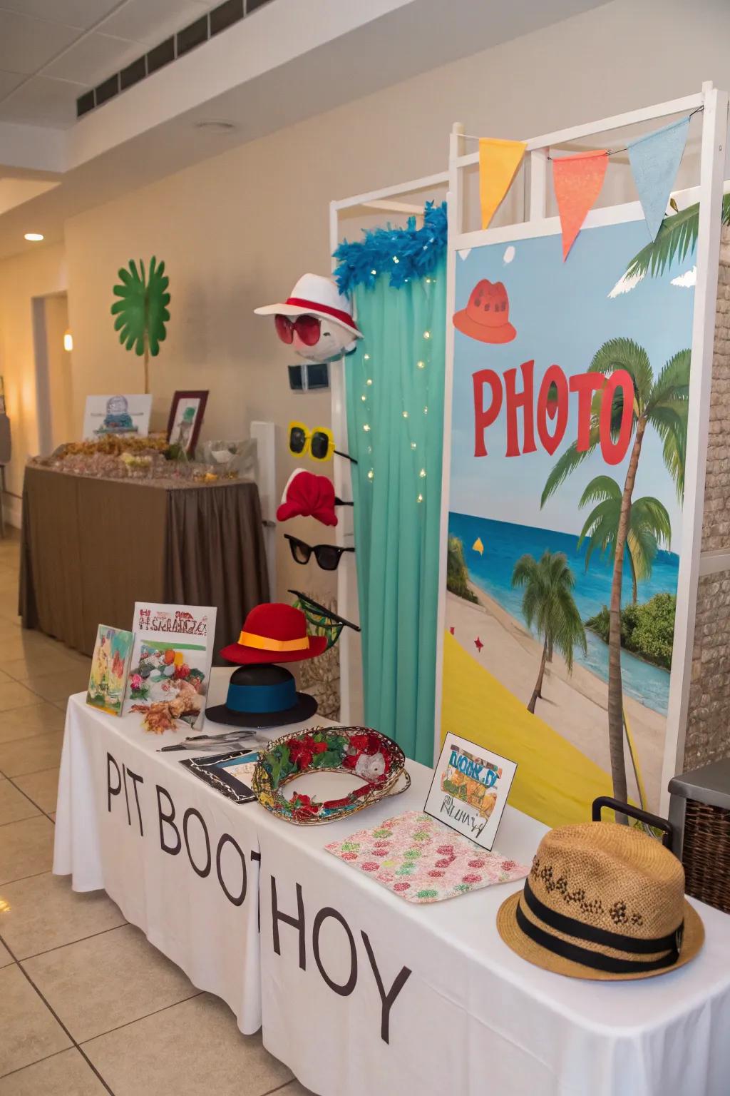 Get your friends involved with a DIY photo booth.