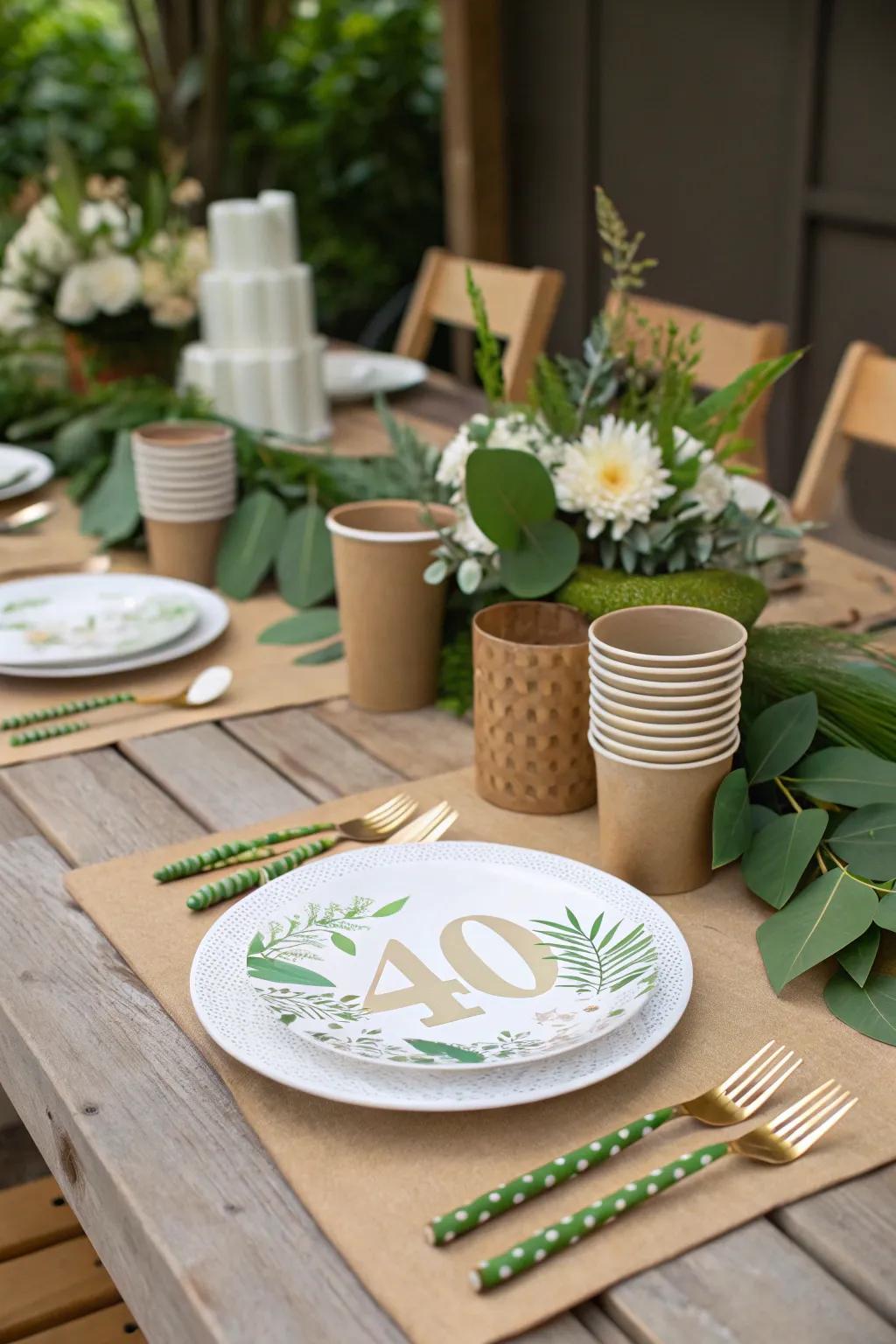 Throw a party that is environmentally responsible.