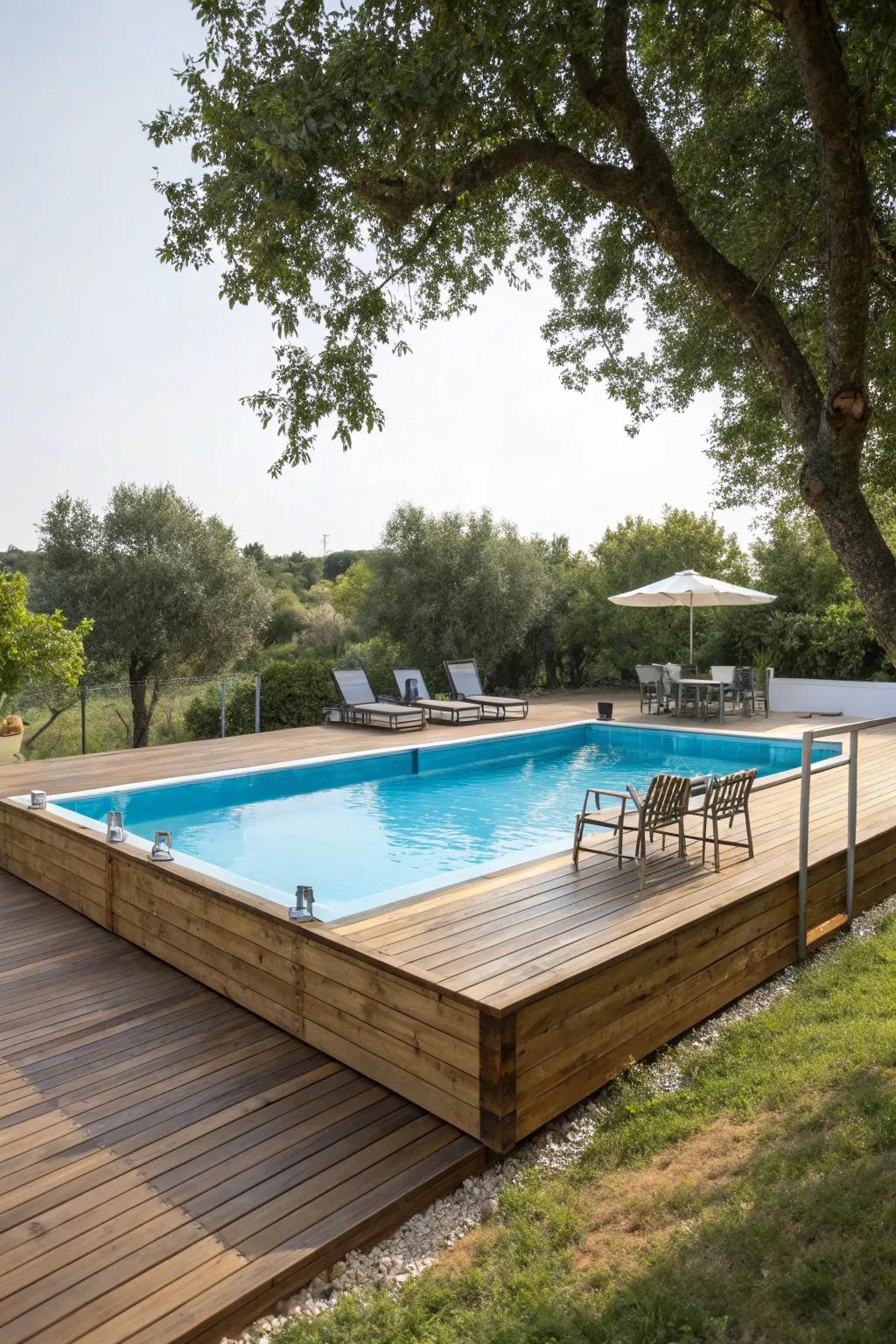Floating decks offer a modern and spacious feel.