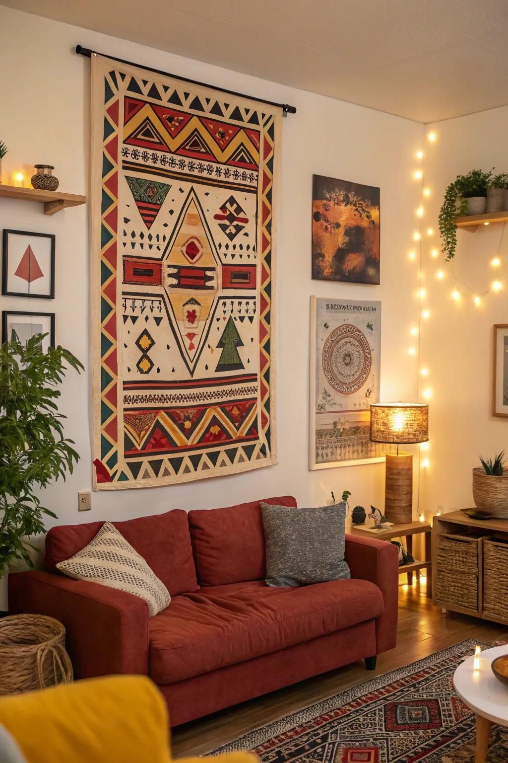 Multicultural art prints add depth and diversity to your design.