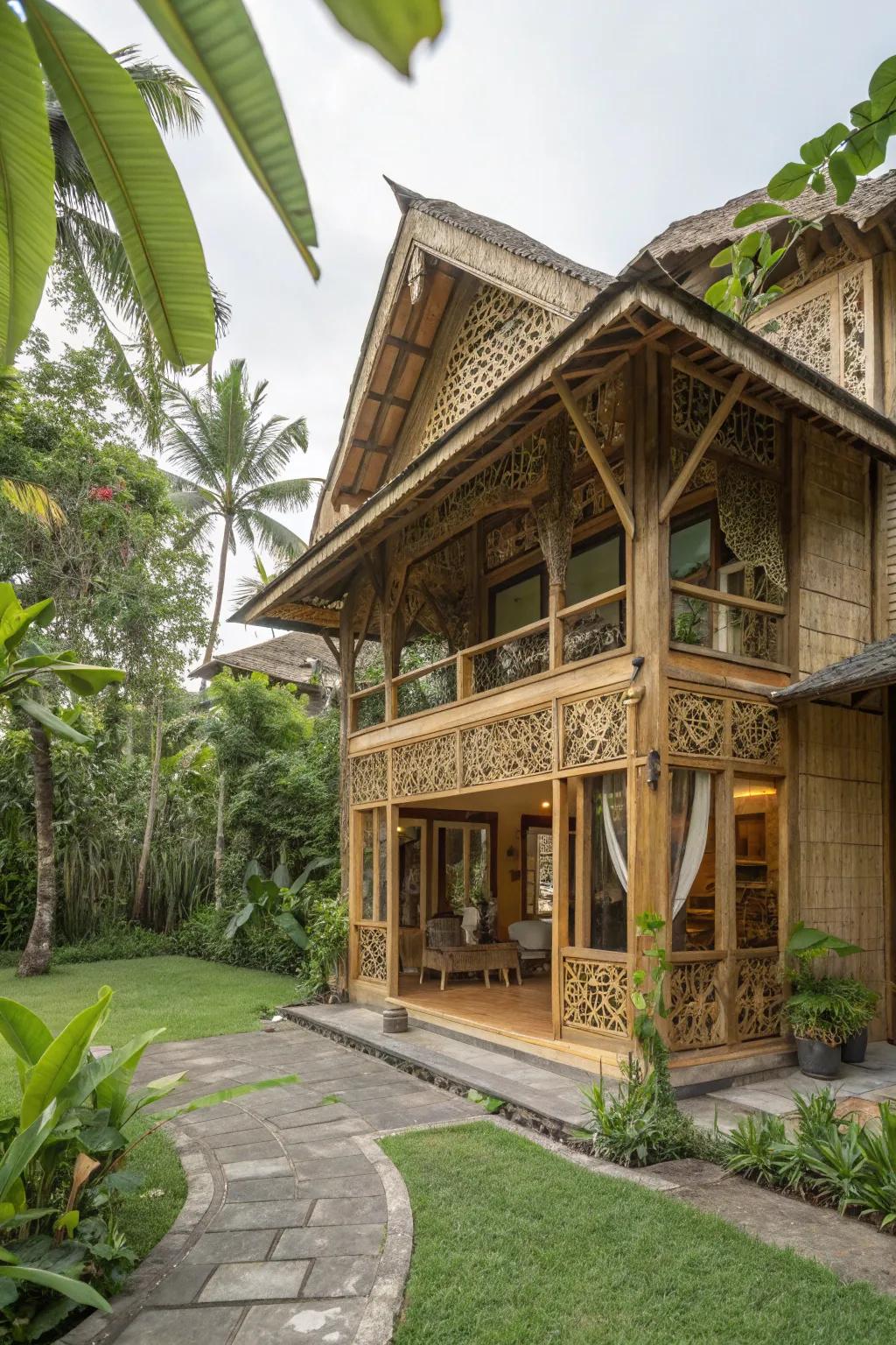 Cane homes: nature's strength and elegance.