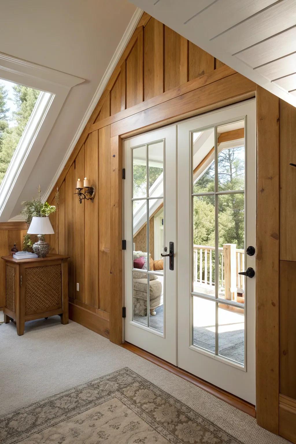 Reflected trim crafts a sense of space.