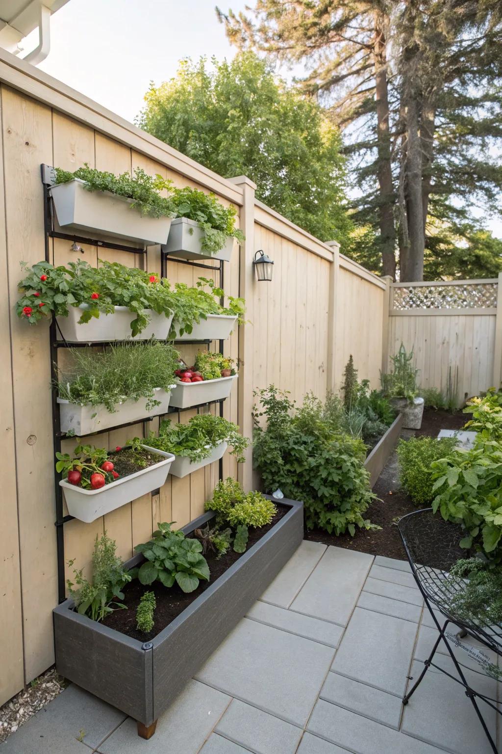 Edible wall planters make the most of sky-high space.