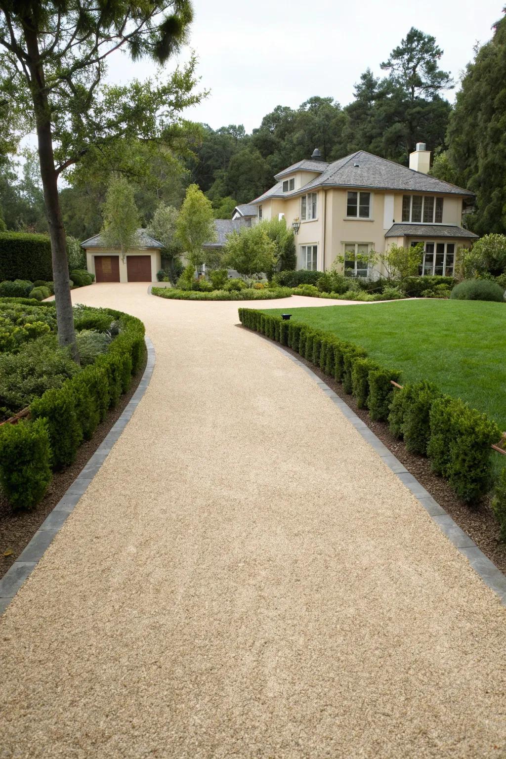 Enhance your curb appeal with a durable and eco-friendly decomposed granite driveway.