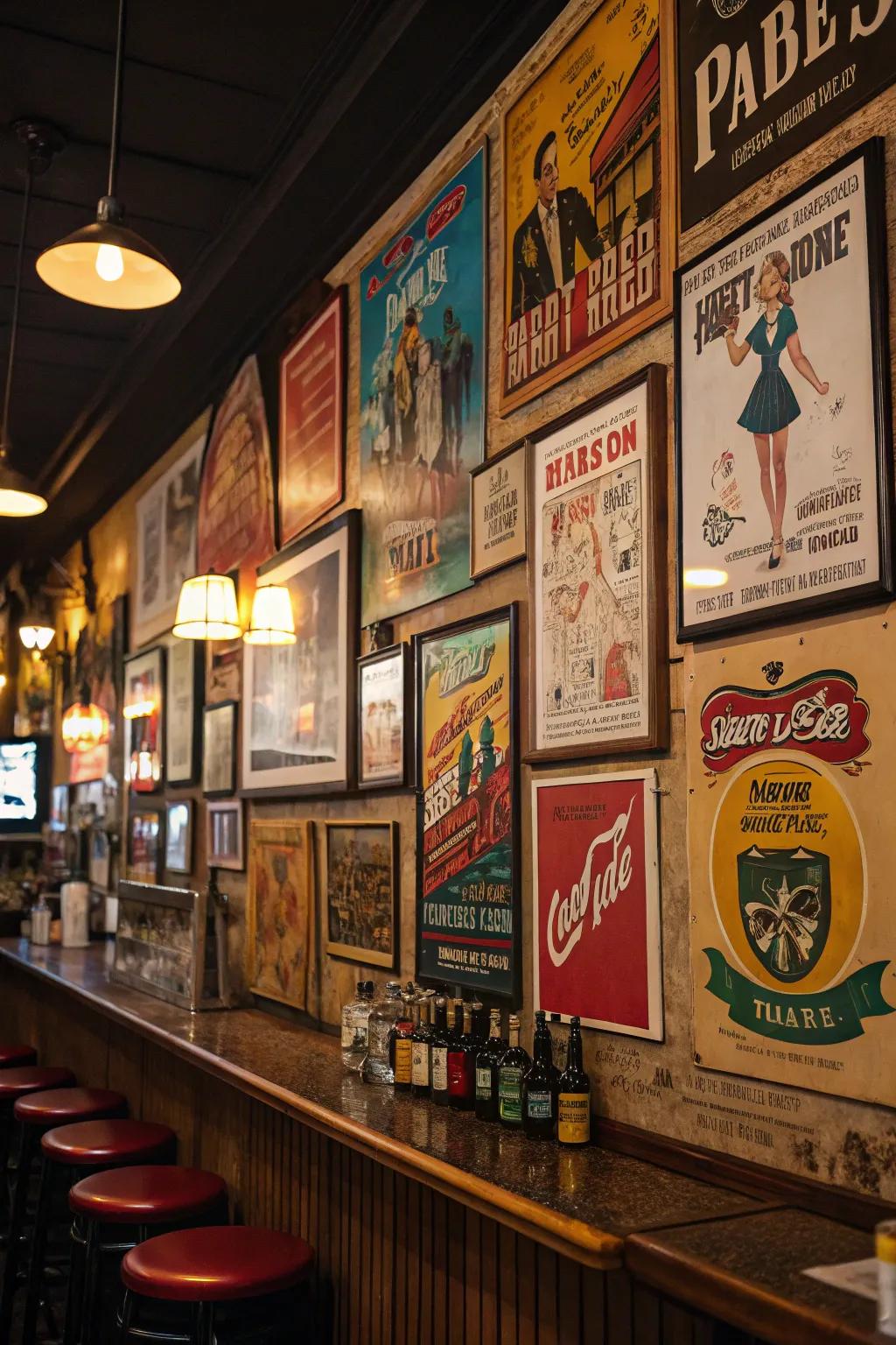 Retro art brings back the fun of past times.