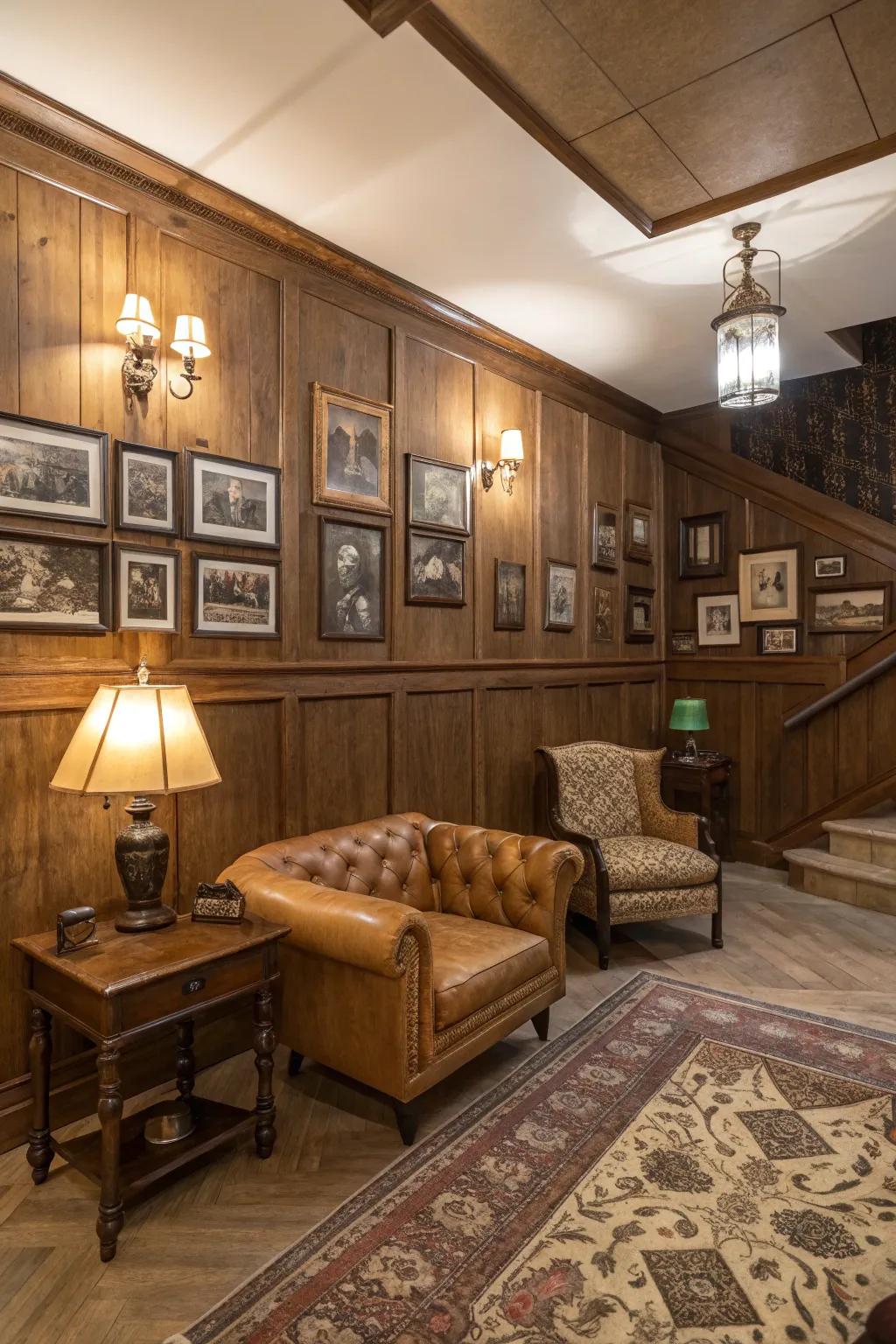 Retro panels add timeless character.