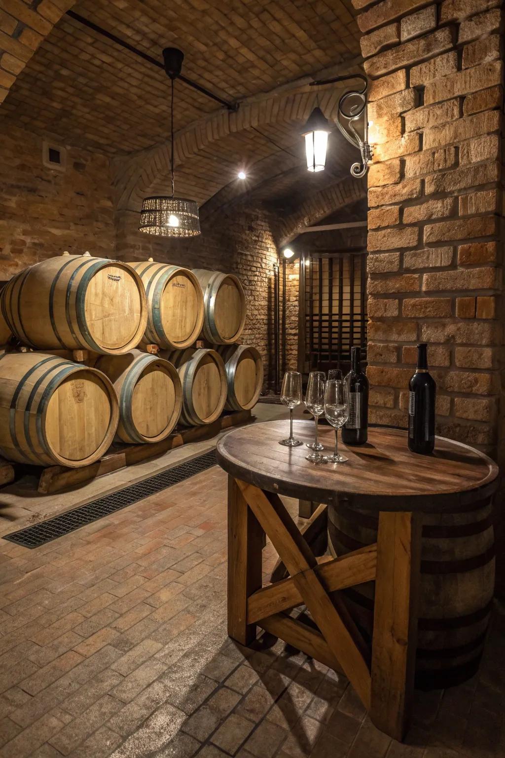 A wine cask adds an original charm to your wine cellar.
