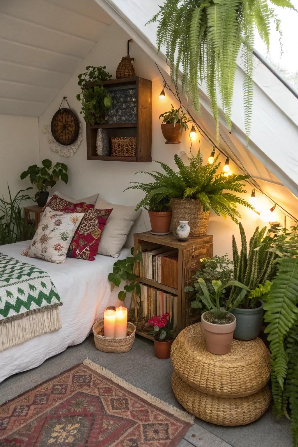 Construct a serene escape with a mini interior garden.