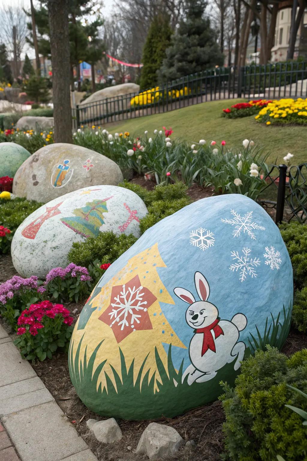 Celebrate the seasons with festive-themed stones.