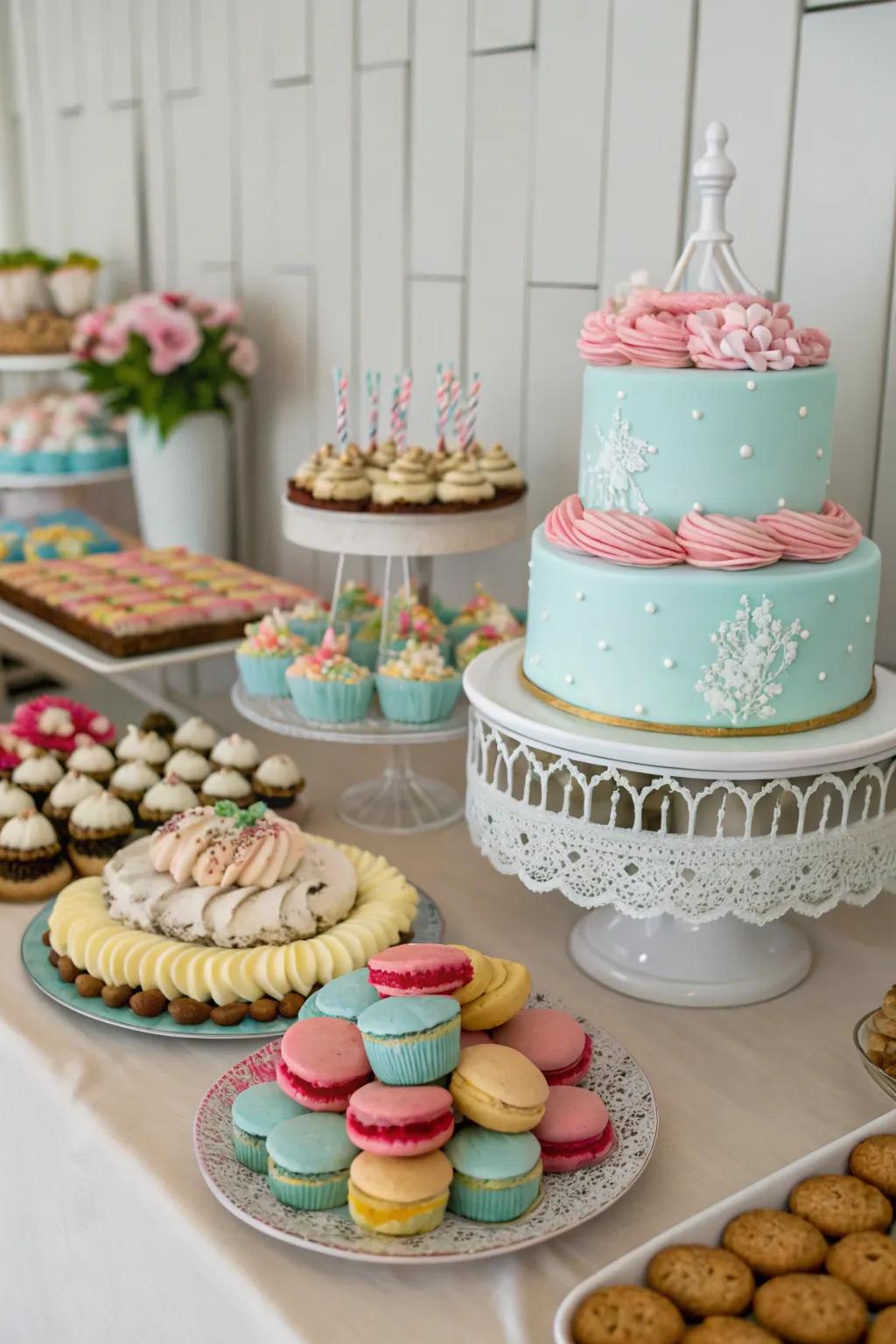 A themed dessert table delighting guests