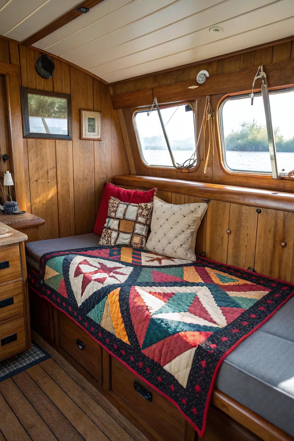 A prominent item anchors the aesthetic of your cabin.