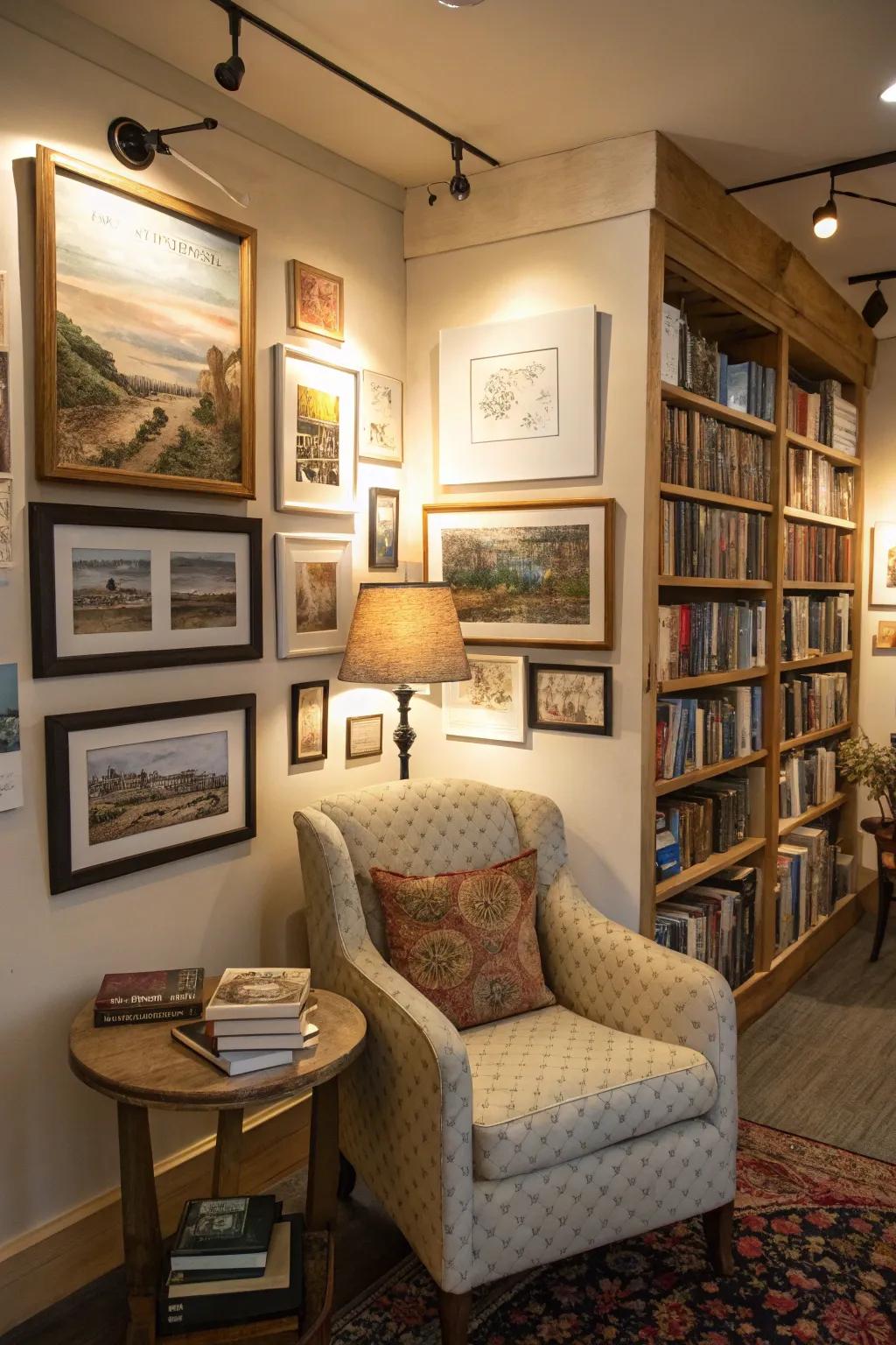 An artistic nook designed to spark inspiration and contemplation.