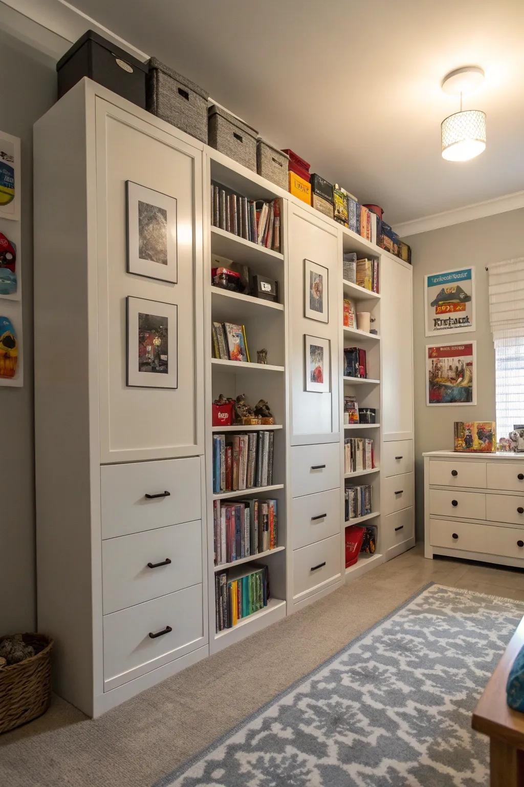 Use wall space well.