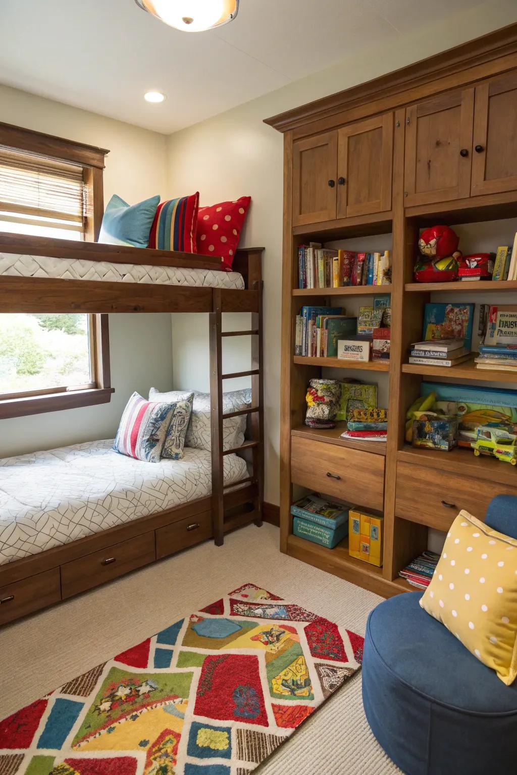 Reading nooks nurture a love for books and quiet moments.