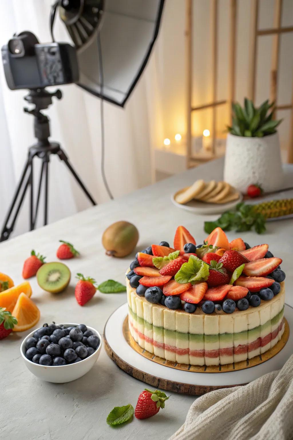 A fruity art cake that’s as beautiful as it is delicious.
