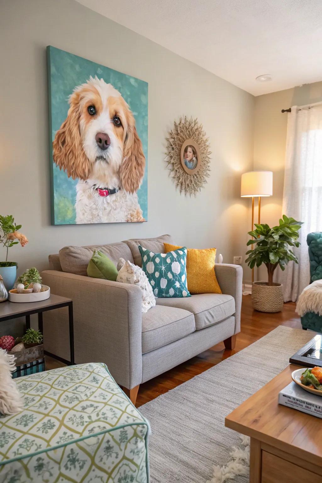 Animal portraits honor your furry friends.