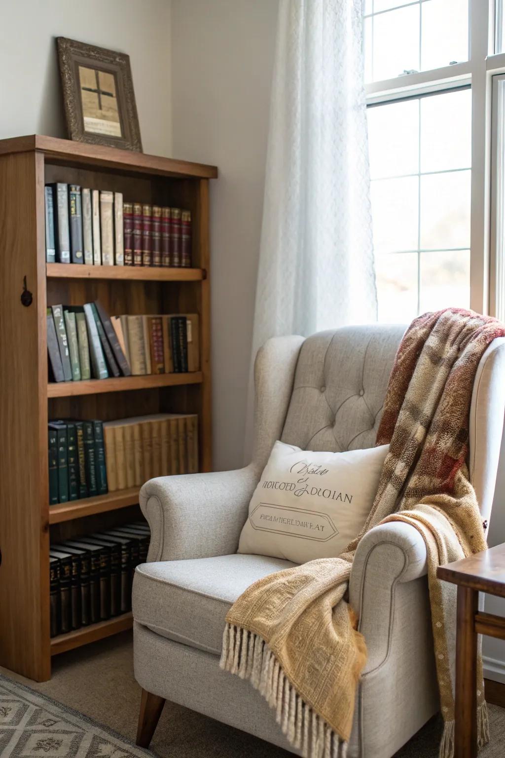 Holy books enrich your space with wisdom and inspiration.