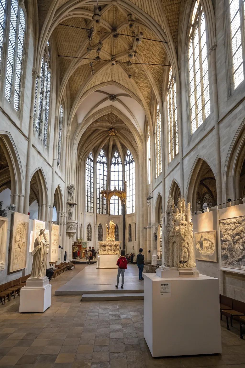 Sculptural compositions inject intrigue and sophistication.