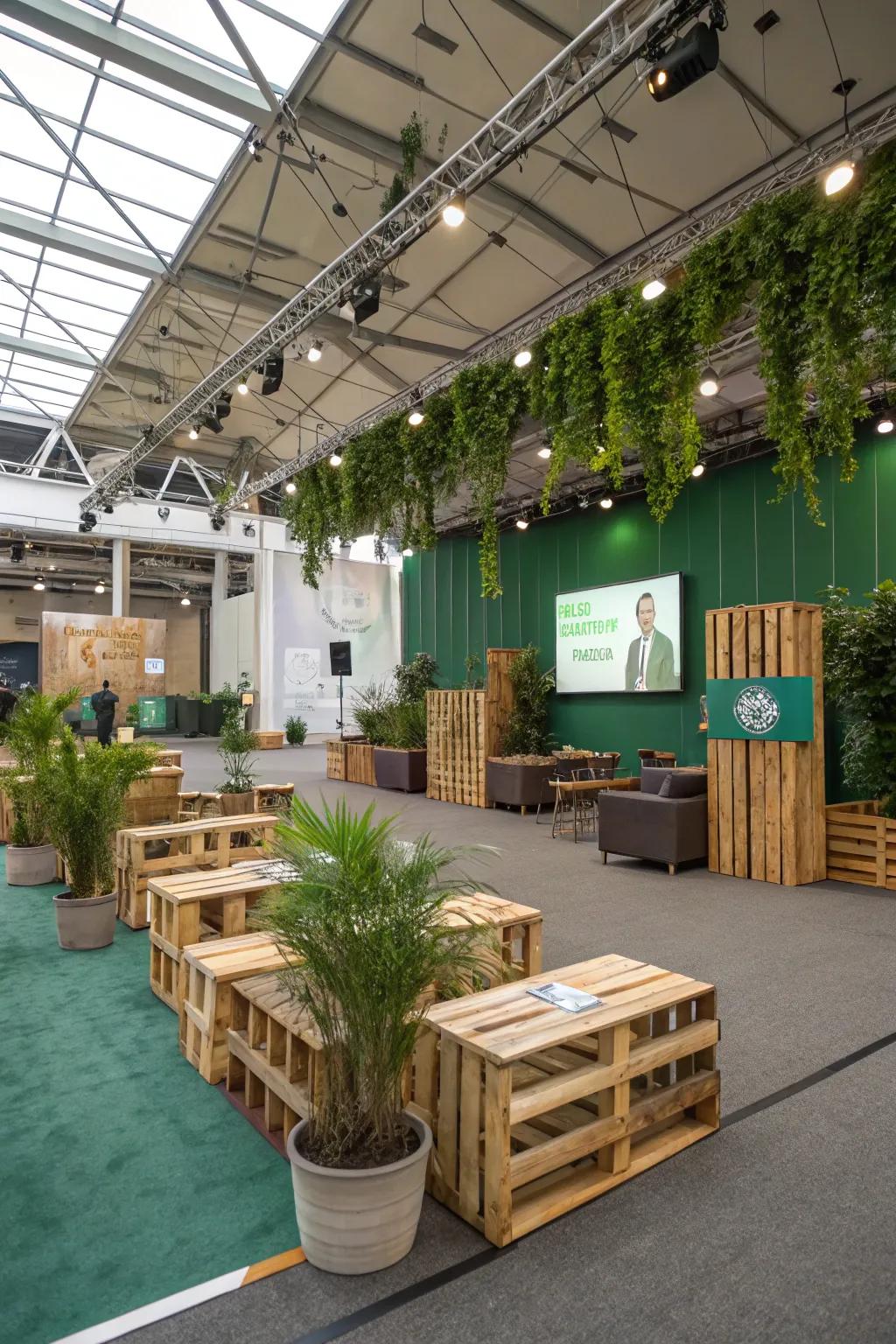 Eco-conscious decor is stylish and responsible.