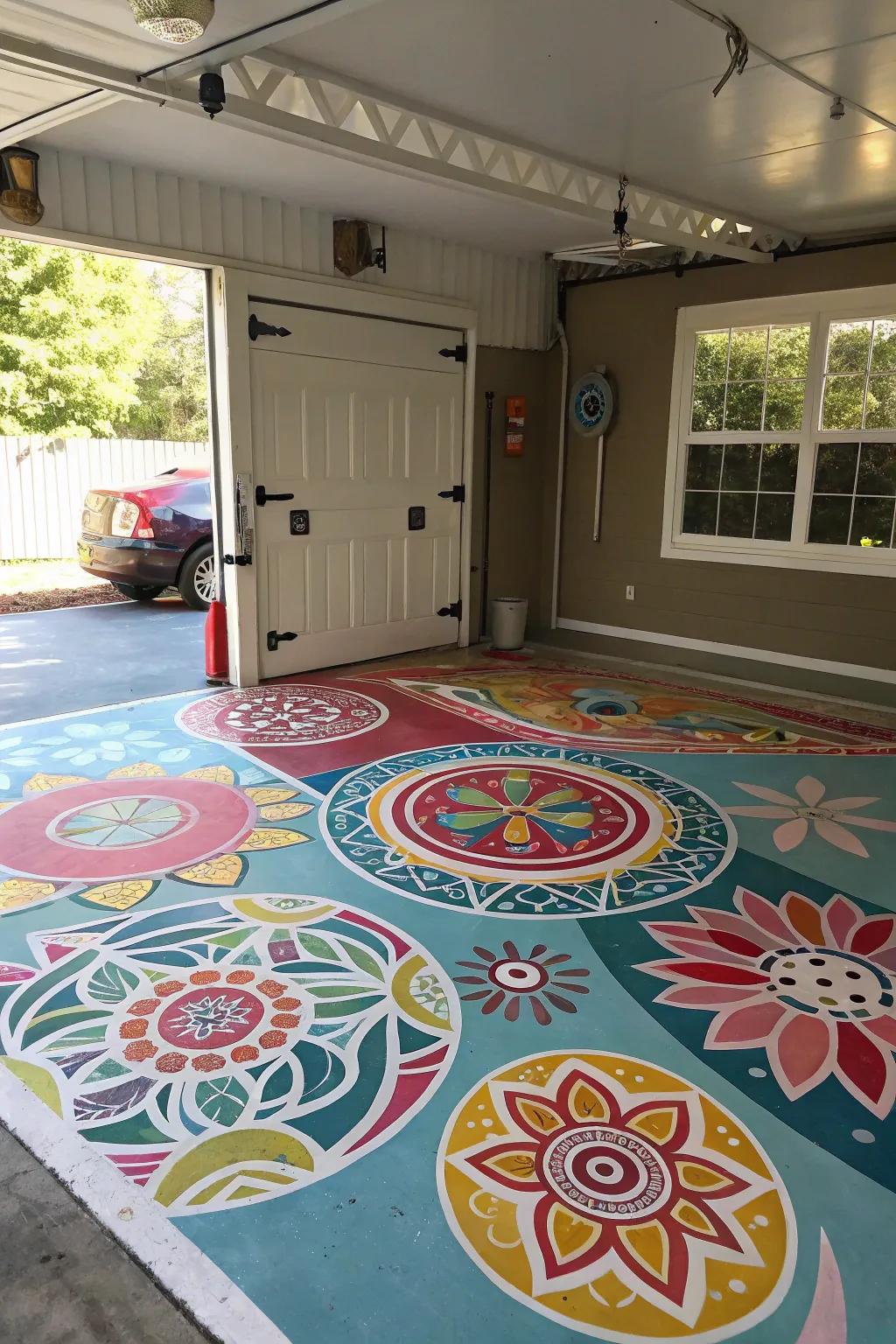 Tinted concrete floors unleash creative potential.