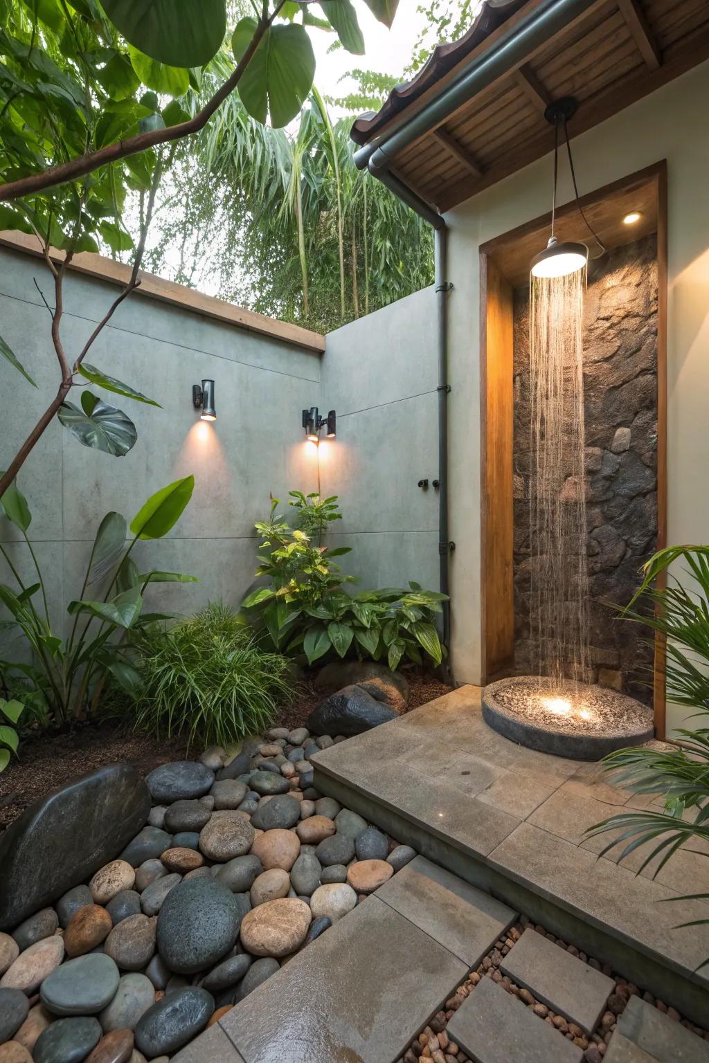 Find serenity in a tranquil-inspired shower.