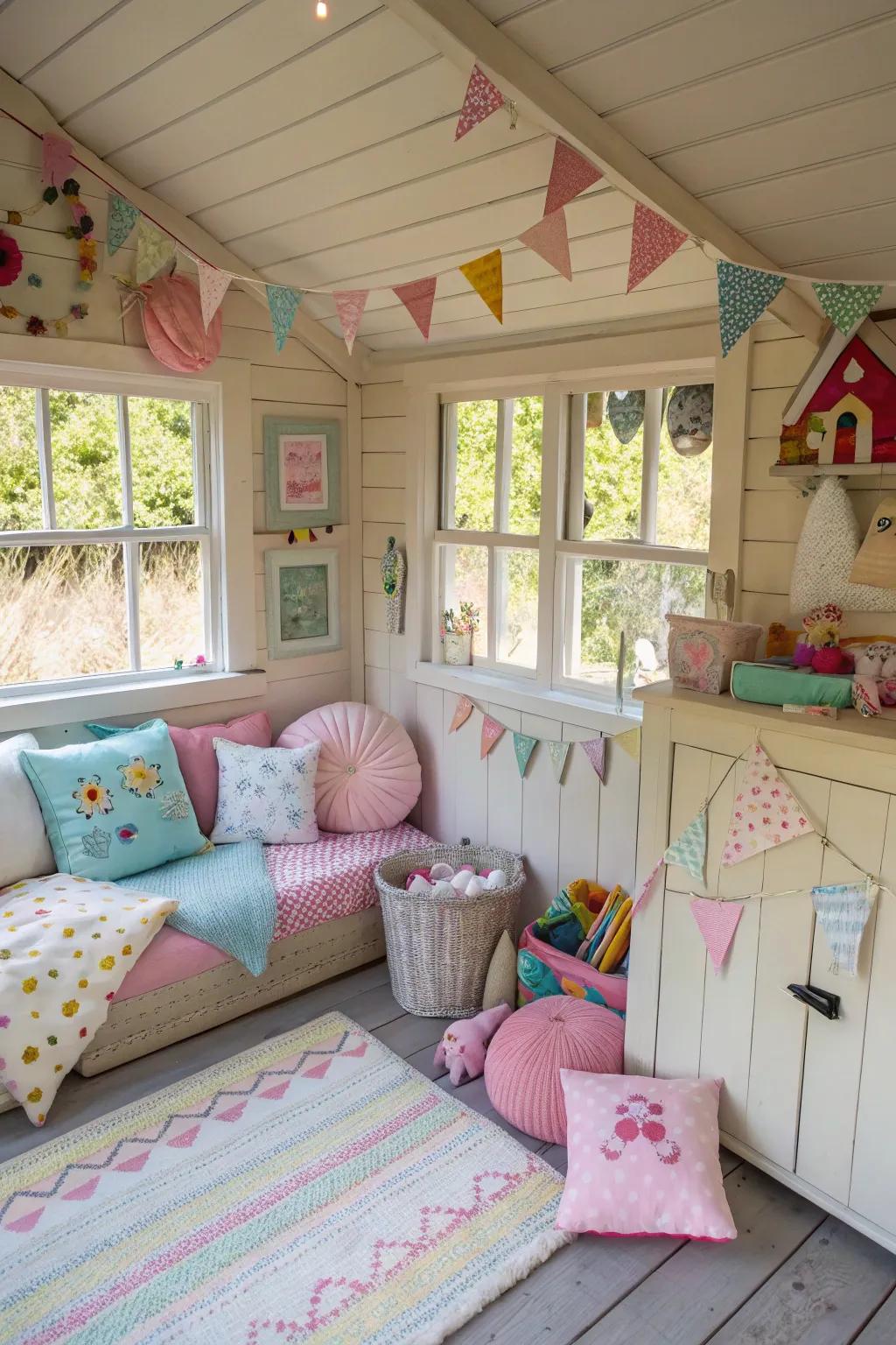 A fun children's den full of imagination.