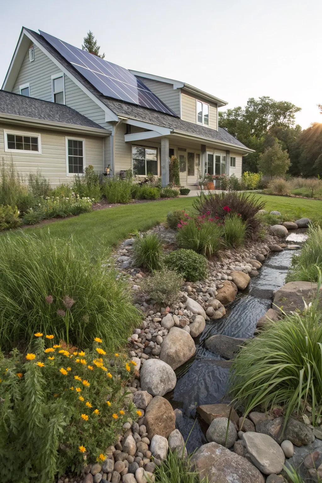 Eco-friendly elements enhance appeal and sustainability.