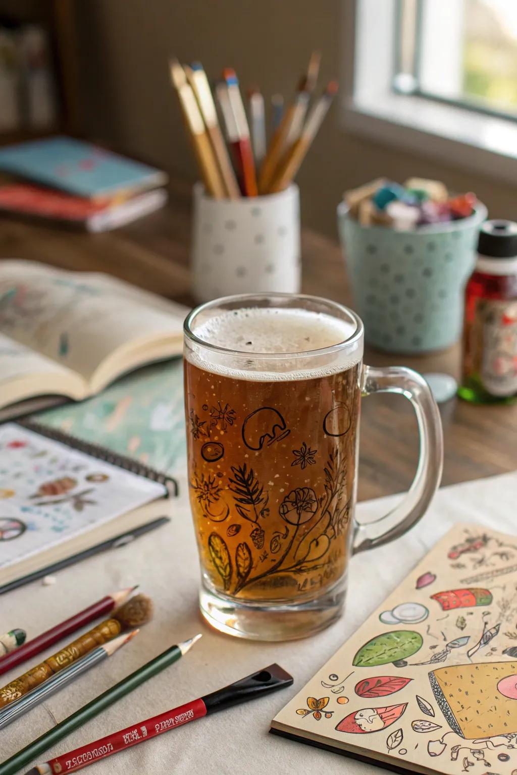 Doodle mugs reflect your unique artistic expression.