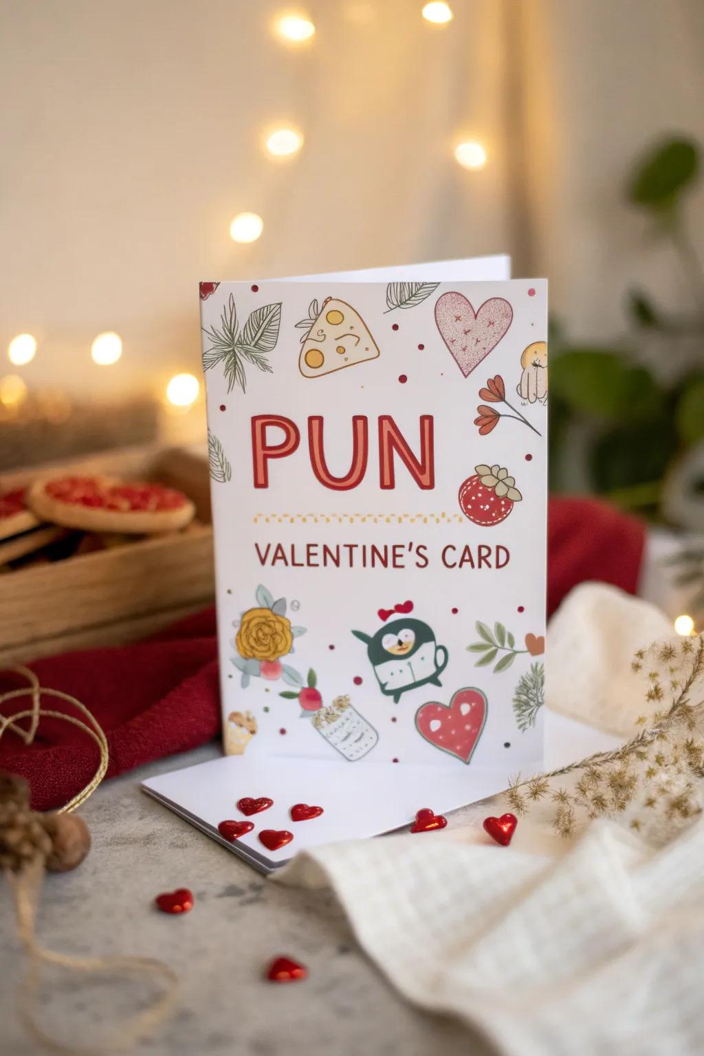 A lighthearted playful themed card, sure to bring a smile.