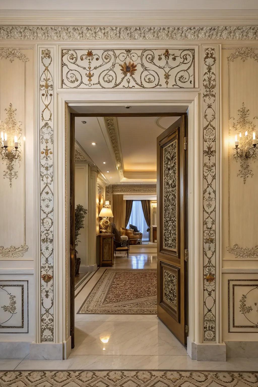 Frames and borders accentuate the natural beauty of your doors.