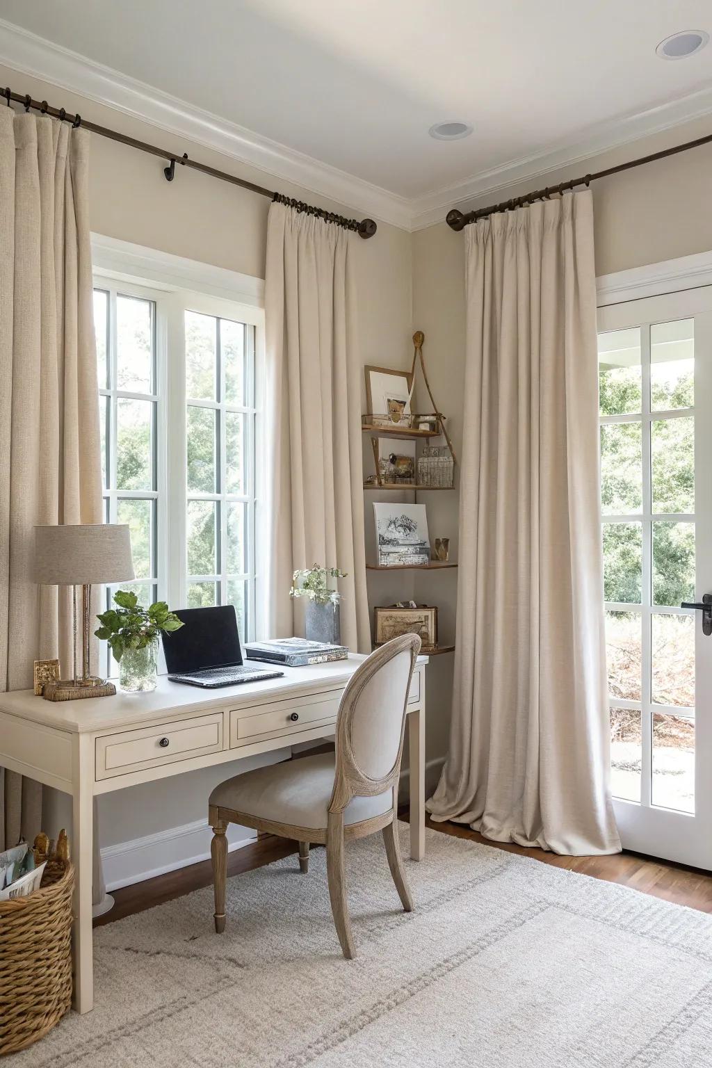 Understated palettes amplify elegant simplicity.