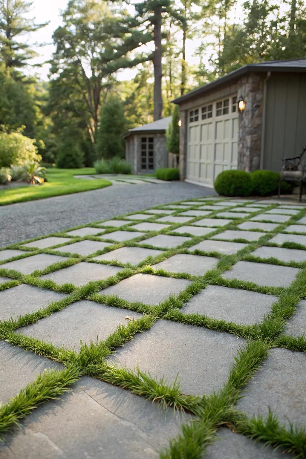 Green driveways offer a sustainable, stylish choice.