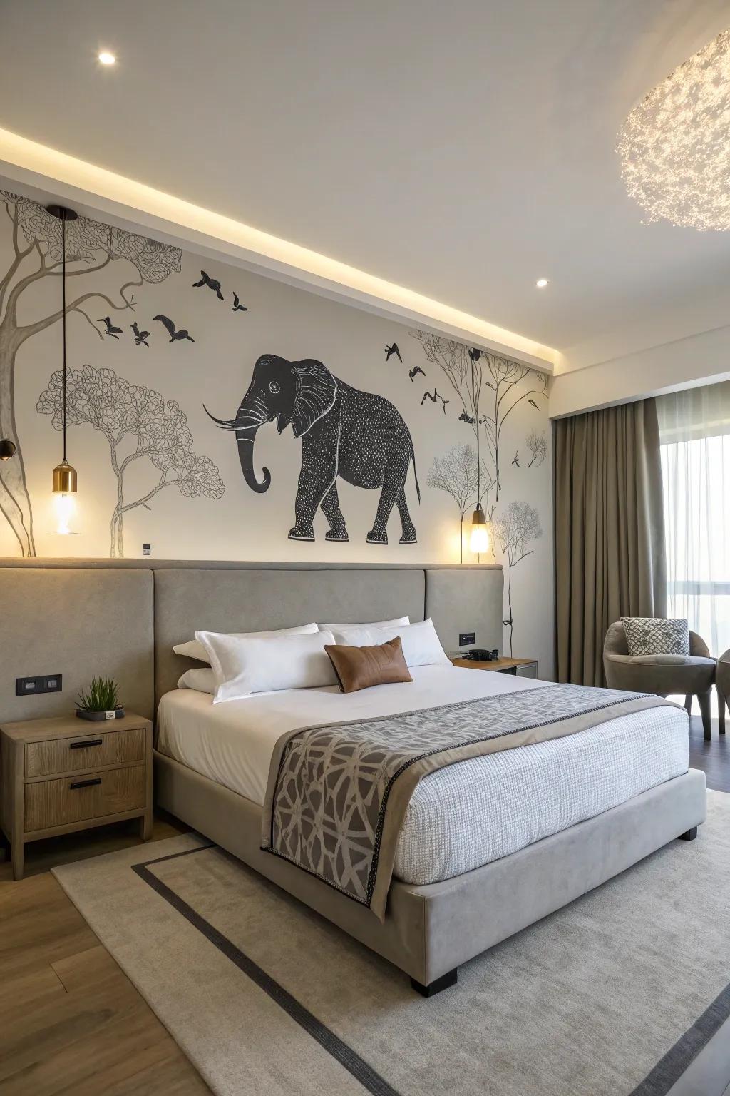 Pachyderm partition stickers furnish a swift and impactful aesthetic overhaul.