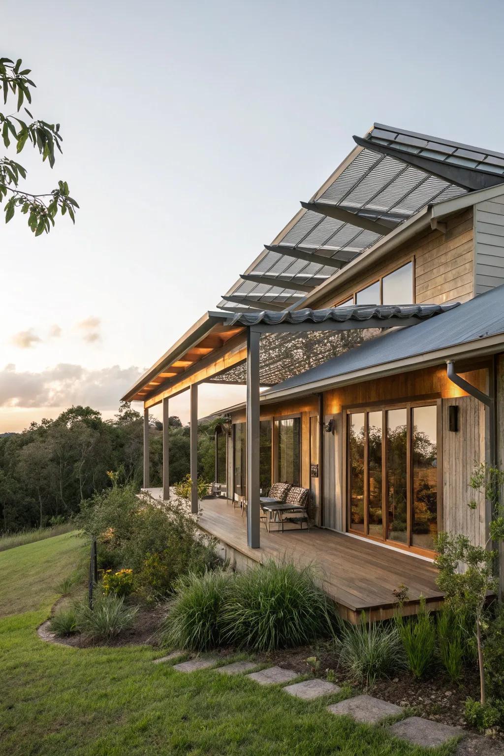 Sustainable material shades offering eco-friendly style and comfort.