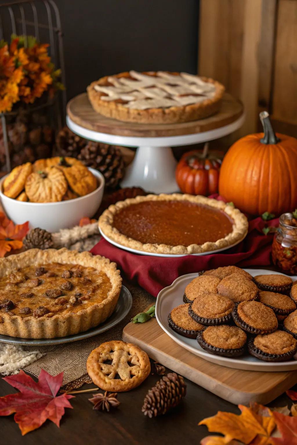 A fall bake-off showcases delicious seasonal treats.