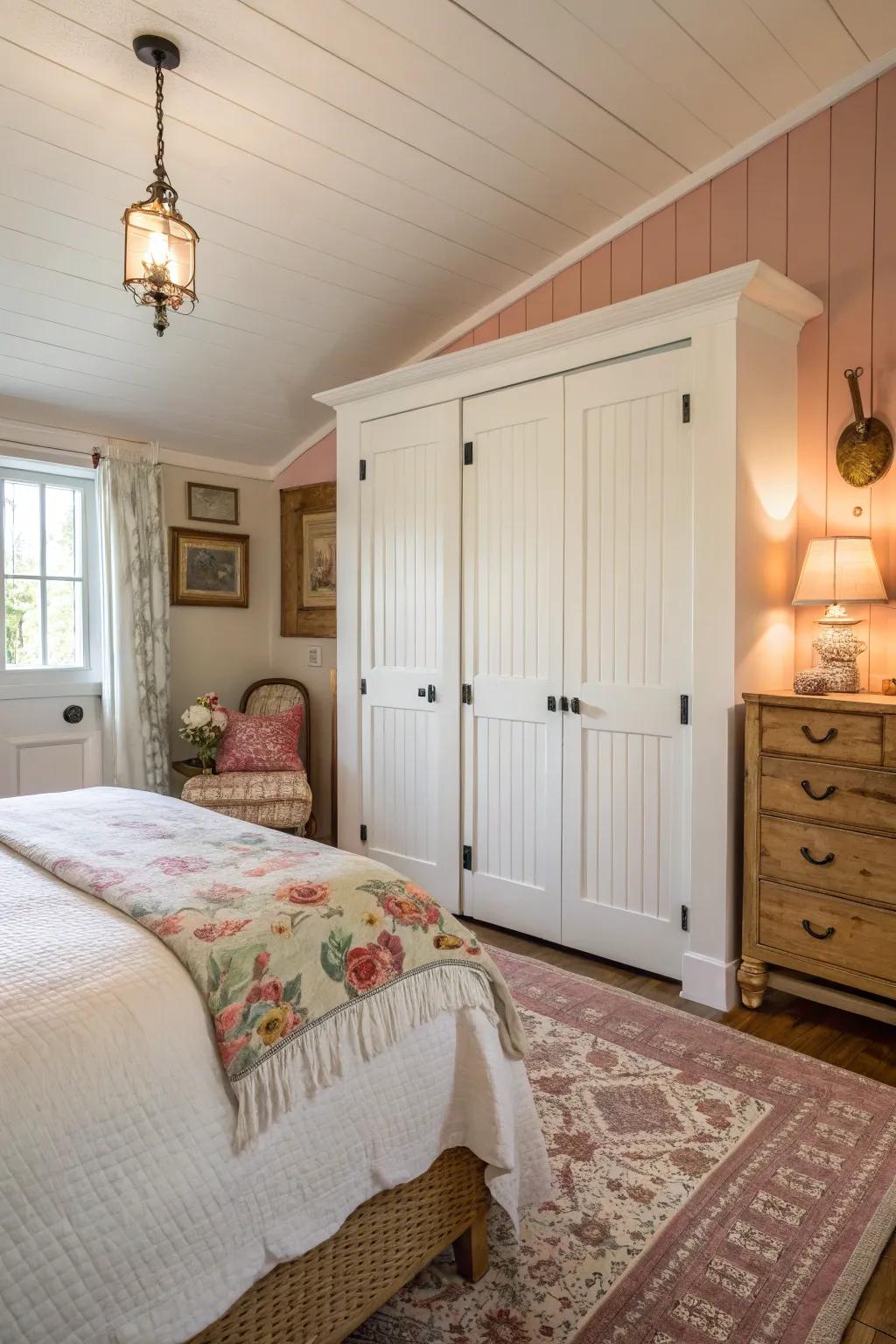 Beadboard detailing provides a charming, cottage-like appeal.