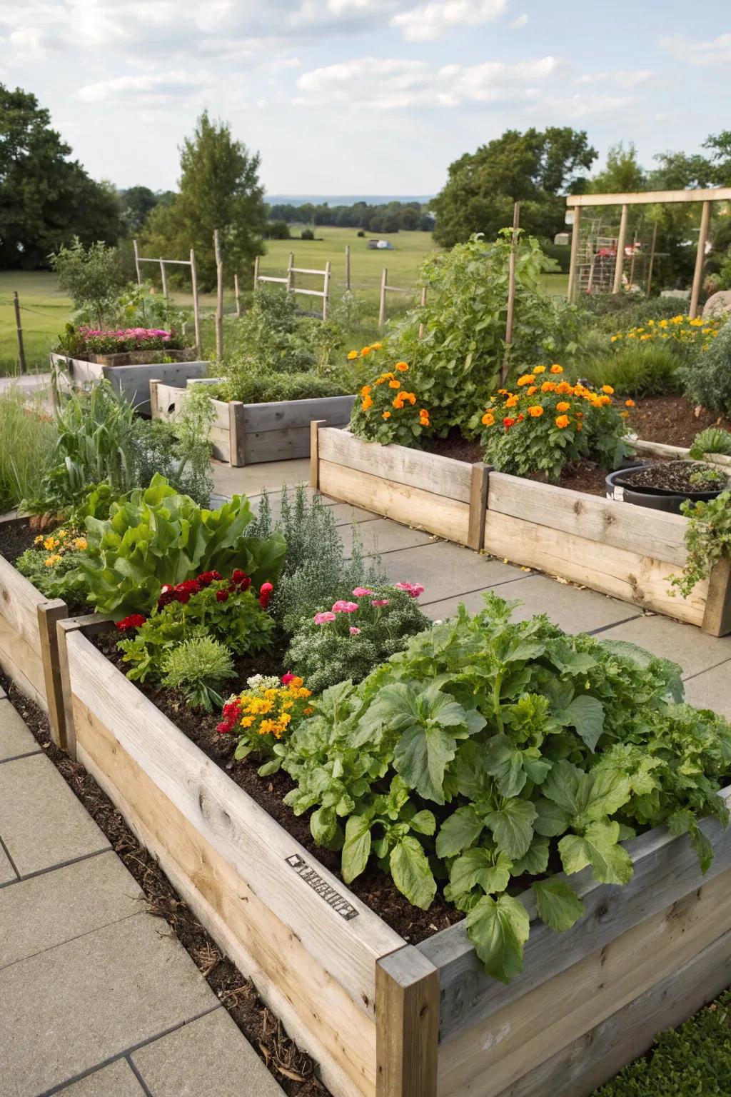 Elevated planters bring simplicity and organization to your gardening tasks.