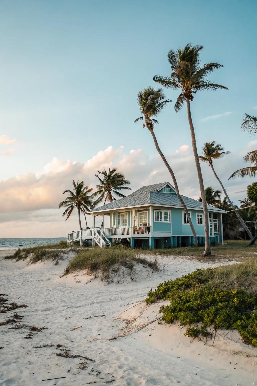 Sea fan foundations add a tropical flair.