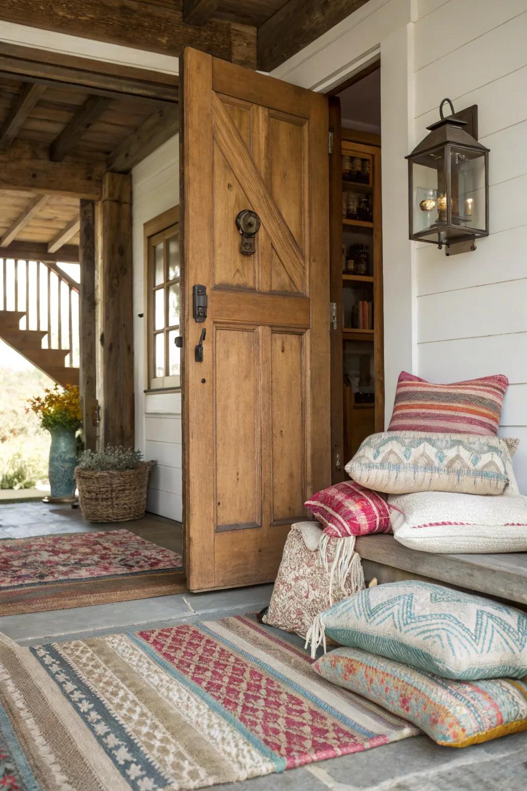 Layering adds comfort and depth.